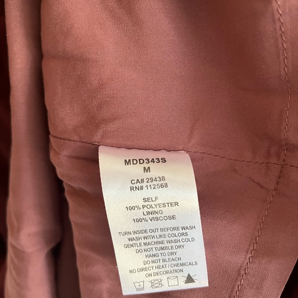 **consigned** MissMe Wine Colored Suede Mini Dress with Lace Up Chest Detail - Picture 10 of 12